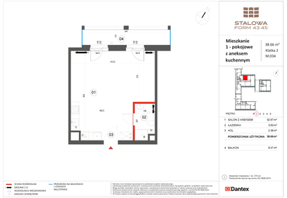 Mieszkanie w inwestycji: Stalowa Form 43.45
