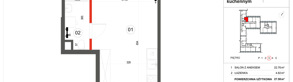 Mieszkanie w inwestycji: Stalowa Form 43.45