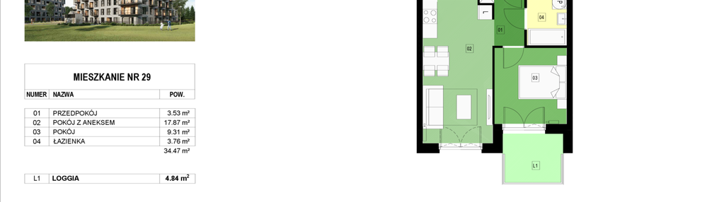 Mieszkanie w inwestycji: Panorama Kwiatkowskiego River II