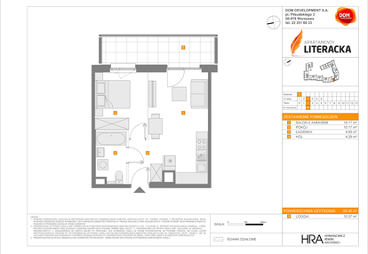 Mieszkanie w inwestycji: Apartamenty Literacka etap 2.2