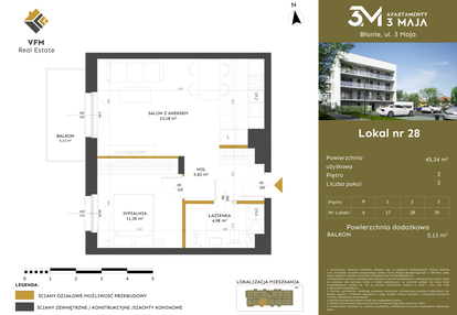Mieszkanie w inwestycji: Apartamenty 3 Maja