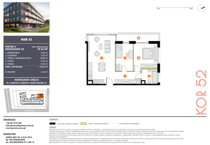 Mieszkanie w inwestycji: KOR 52