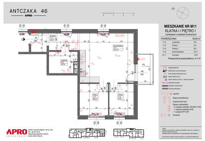 Mieszkanie w inwestycji: Antczaka 46