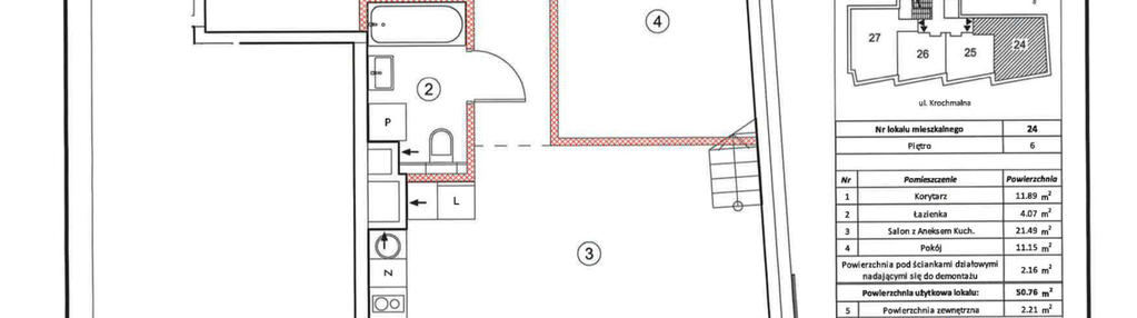 Mieszkanie w inwestycji: Rezydencja Krochmalna 44