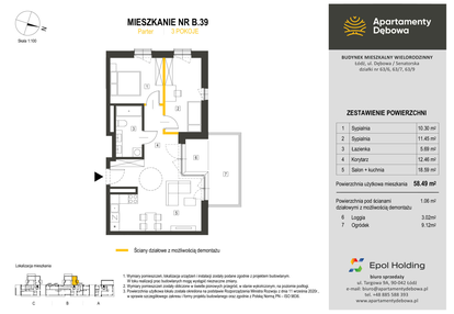 Mieszkanie w inwestycji: Apartamenty Dębowa