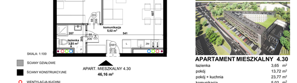 Mieszkanie w inwestycji: Apartamentowiec Zwycięska 3