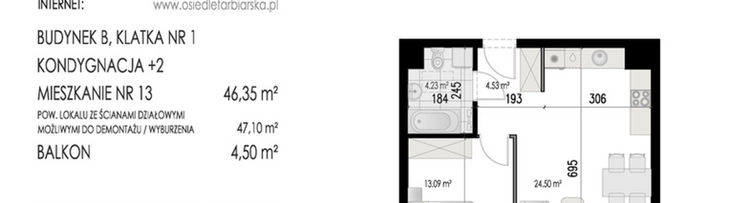 Mieszkanie w inwestycji: Osiedle Farbiarska