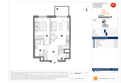 Mieszkanie w inwestycji: Osiedle Bokserska 71 etap II