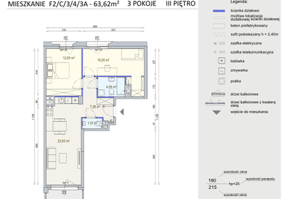 Mieszkanie w inwestycji: Modern Mokotów etap 6, budynek F1 i F2