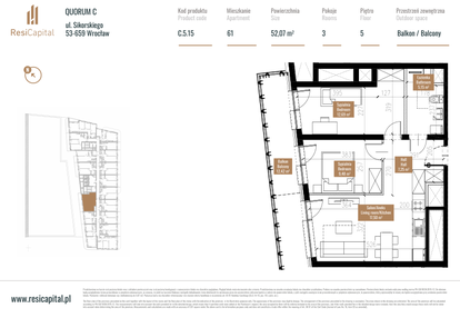 Mieszkanie w inwestycji: Quorum Apartments