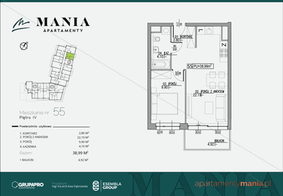 Mieszkanie w inwestycji: MANIA Apartamenty