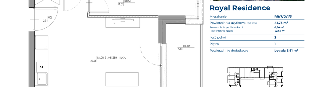 Mieszkanie w inwestycji: Royal Residence 7