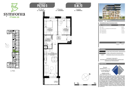 Mieszkanie w inwestycji: Symfonia Ptasia 28