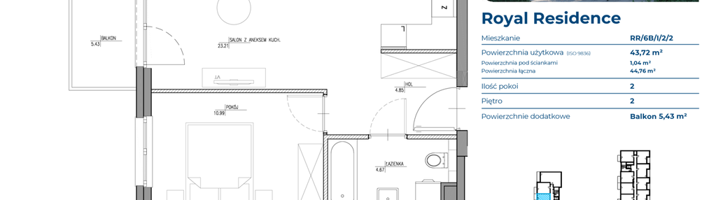 Mieszkanie w inwestycji: Royal Residence 6B