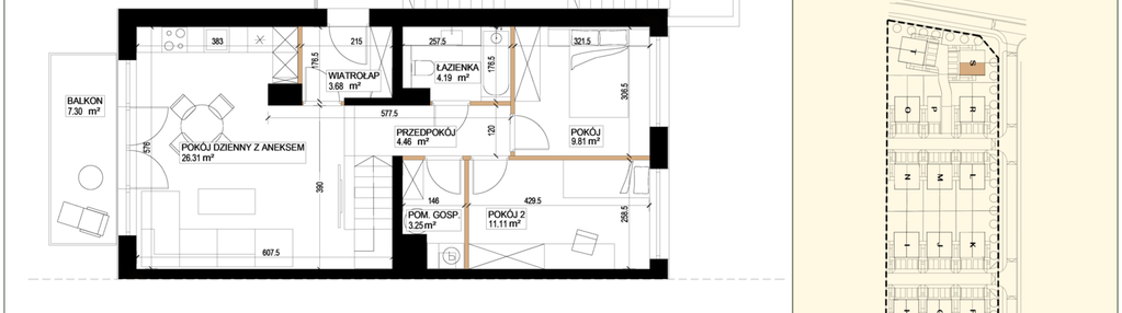 Mieszkanie w inwestycji: Waniliowa
