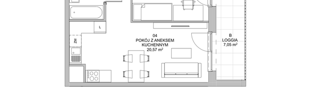 Mieszkanie w inwestycji: Francuska Park VIIIA