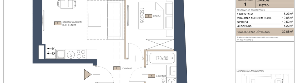 Mieszkanie w inwestycji: Apartamenty Jana Pawła 34