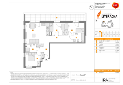 Mieszkanie w inwestycji: Apartamenty Literacka etap 2.3