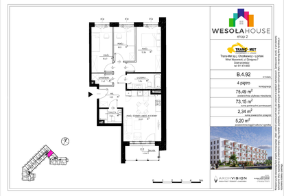 Mieszkanie w inwestycji: Wesoła House Etap II