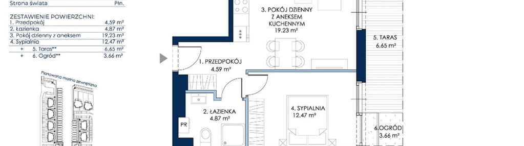 Mieszkanie w inwestycji: Sol Marina etap III