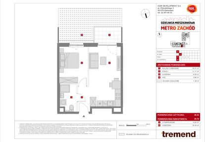 Mieszkanie w inwestycji: Dzielnica Mieszkaniowa Metro Zachód - etap 8.2