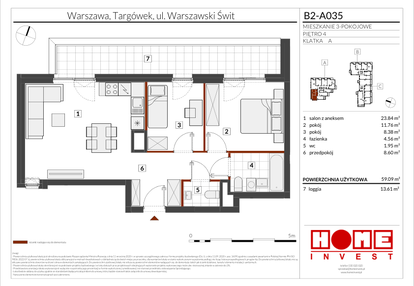 Mieszkanie w inwestycji: Warszawski Świt etap IX