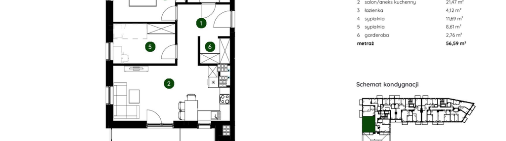 Mieszkanie w inwestycji: Murapol GreenCity bud. 2