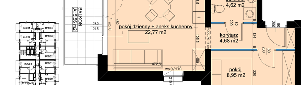 Mieszkanie w inwestycji: Osiedle Hawelańska etap III - bud. B