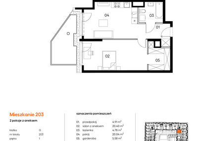 Mieszkanie w inwestycji: Miasto Polskich Mistrzów Olimpijskich II