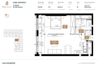 Mieszkanie w inwestycji: Global Apartments