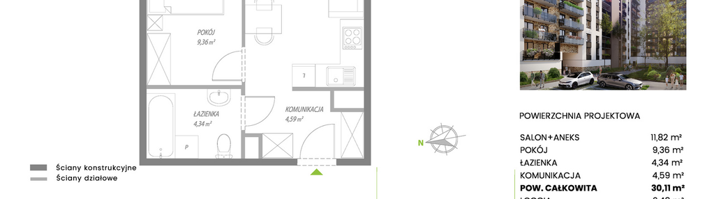 Mieszkanie w inwestycji: Piekarska Park