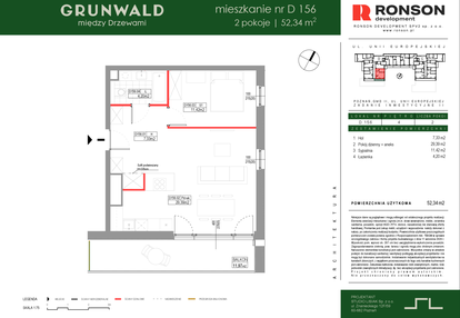Mieszkanie w inwestycji: Grunwald Między Drzewami etap III