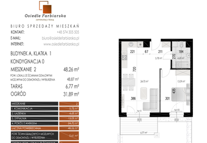 Mieszkanie w inwestycji: Osiedle Farbiarska