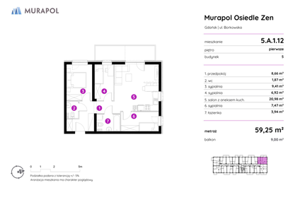 Mieszkanie w inwestycji: Murapol Osiedle Zen - etap II