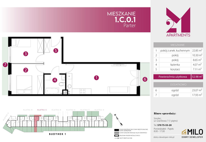 Mieszkanie w inwestycji: 2M Apartments etap IV