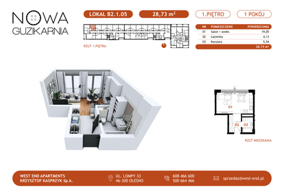 Mieszkanie w inwestycji: Nowa Guzikarnia