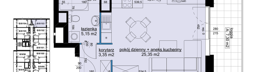 Mieszkanie w inwestycji: Osiedle Hawelańska etap III - bud. B