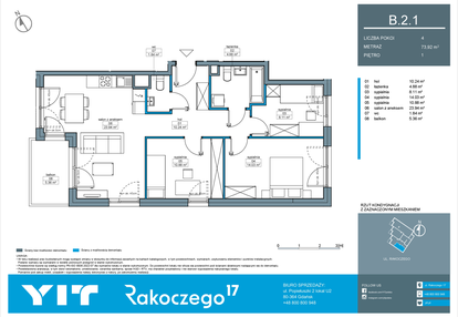 Mieszkanie w inwestycji: Rakoczego 17