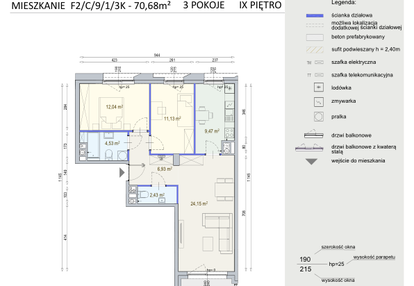 Mieszkanie w inwestycji: Modern Mokotów etap 6, budynek F1 i F2