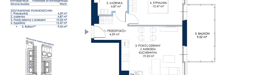 Mieszkanie w inwestycji: Sol Marina etap III