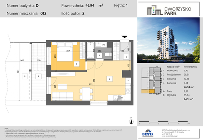 Mieszkanie w inwestycji: Dworzysko Park - Etap III