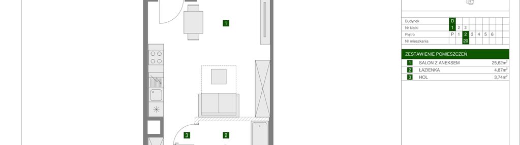 Mieszkanie w inwestycji: Osiedle Urbino etap 1.4