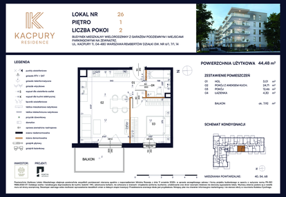 Mieszkanie w inwestycji: Kacpury Residence