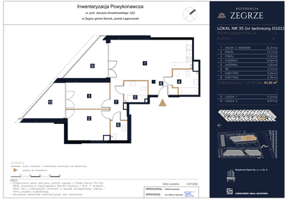 Mieszkanie w inwestycji: Rezydencja Zegrze etap II