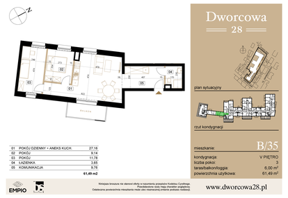 Mieszkanie w inwestycji: Dworcowa 28