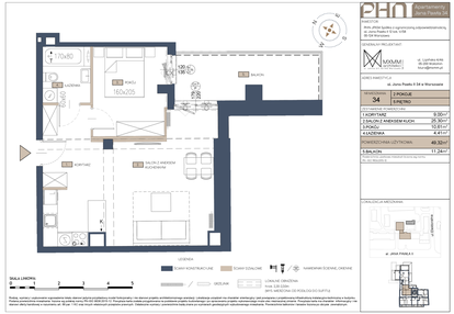 Mieszkanie w inwestycji: Apartamenty Jana Pawła 34