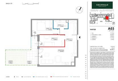 Mieszkanie w inwestycji: Grunwald Między Drzewami etap II