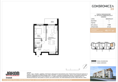 Mieszkanie w inwestycji: Gombrowicza 33