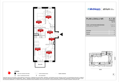 Mieszkanie w inwestycji: Atrium - Nowy Szczepin