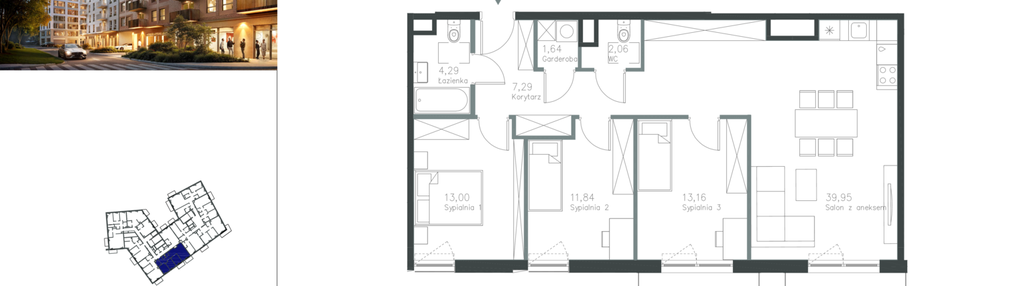 Mieszkanie w inwestycji: Piano